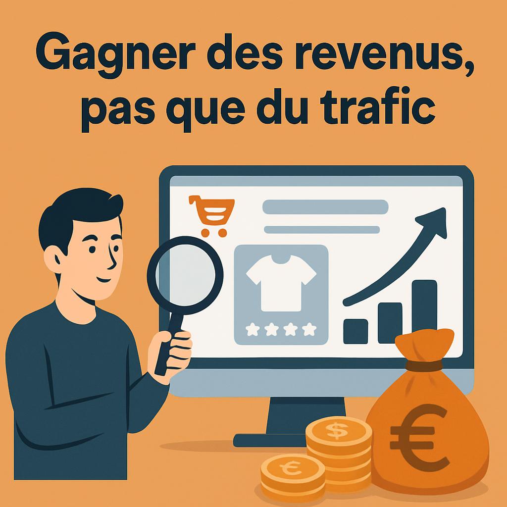 Prestataire SEO E-Commerce : Gagner des revenus pas du trafic !