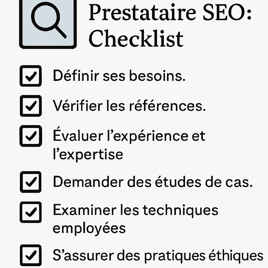Comment choisir un Prestataire SEO : Checklist