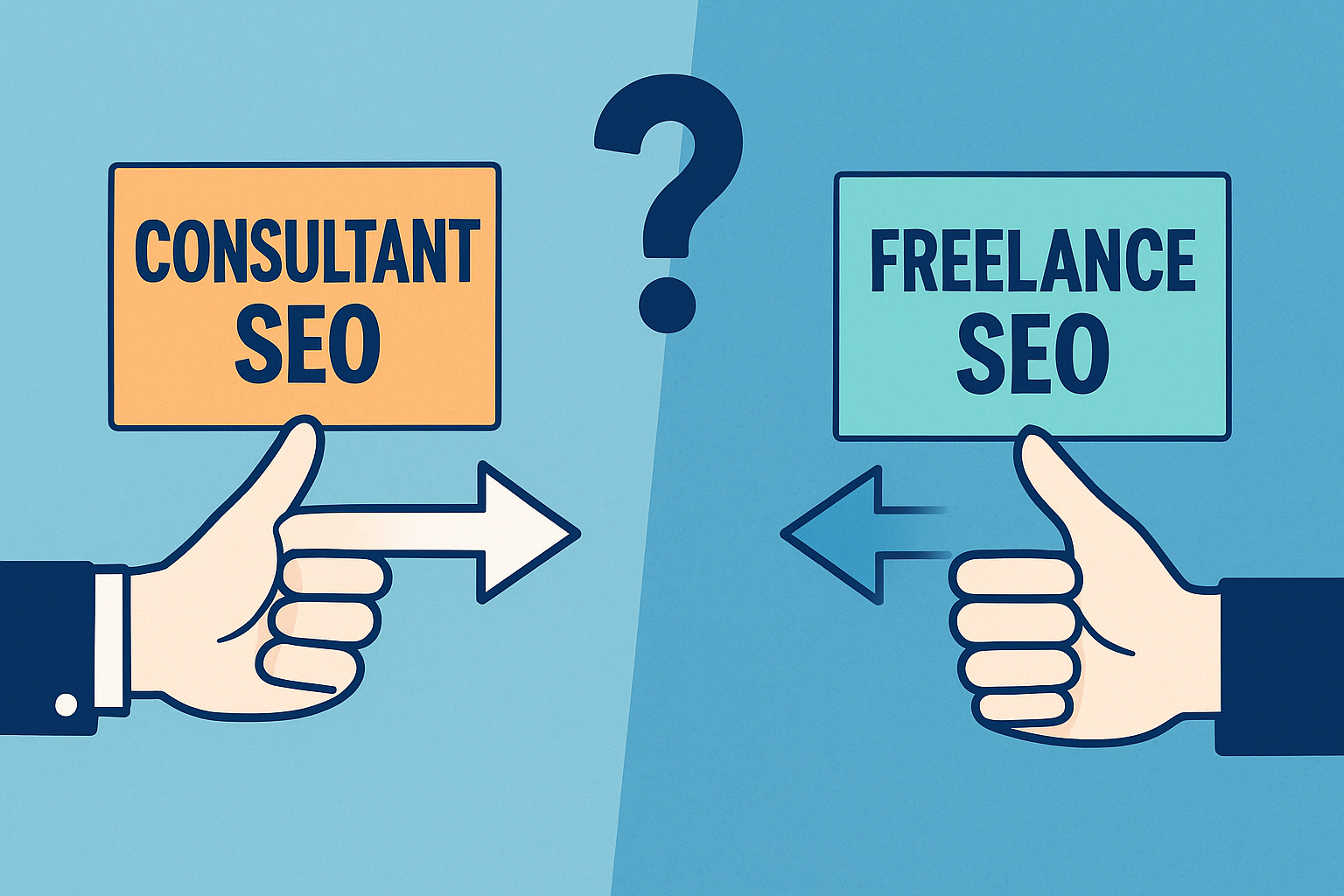 Consultant SEO vs Freelance SEO : différences, coûts & quand choisir
