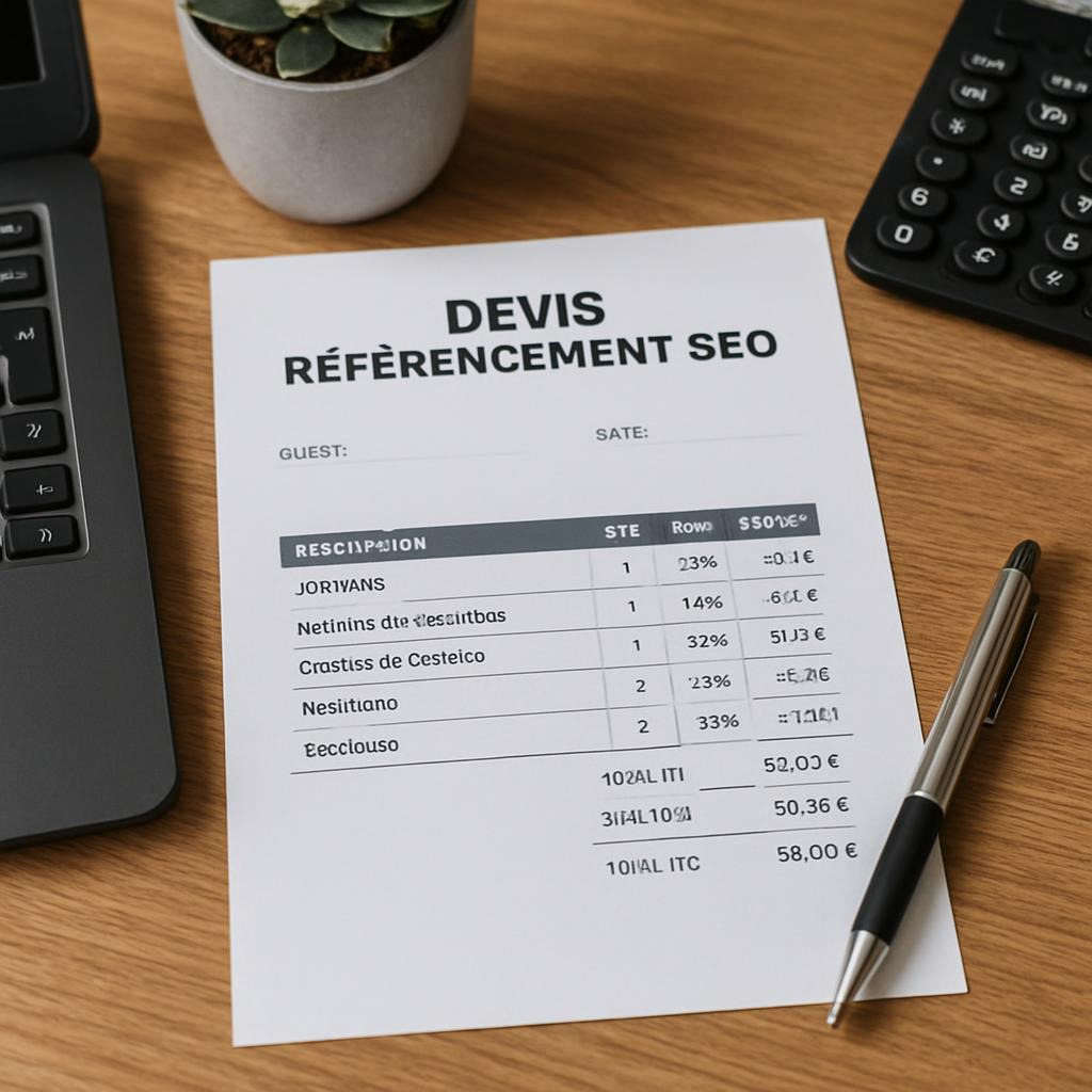 Devis référencement SEO : comment calculer un budget juste