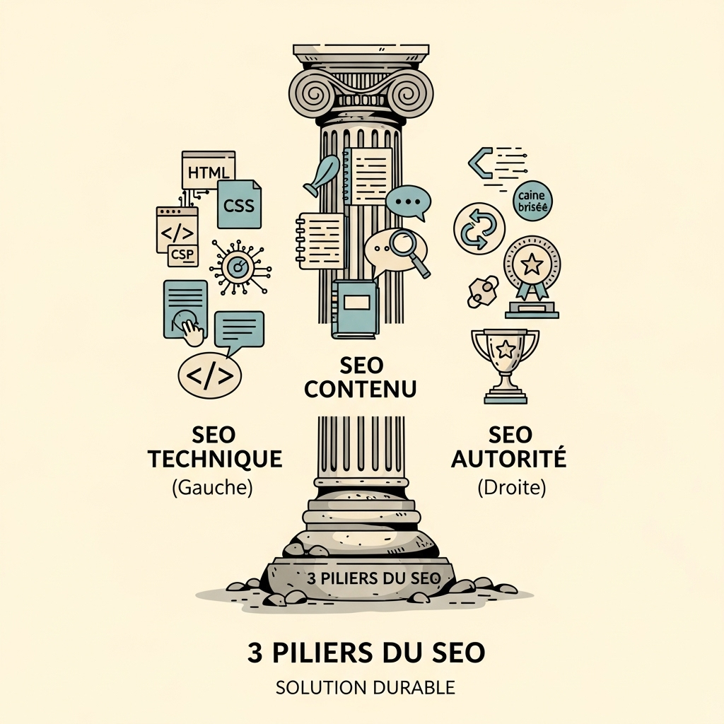 Les 3 piliers du SEO