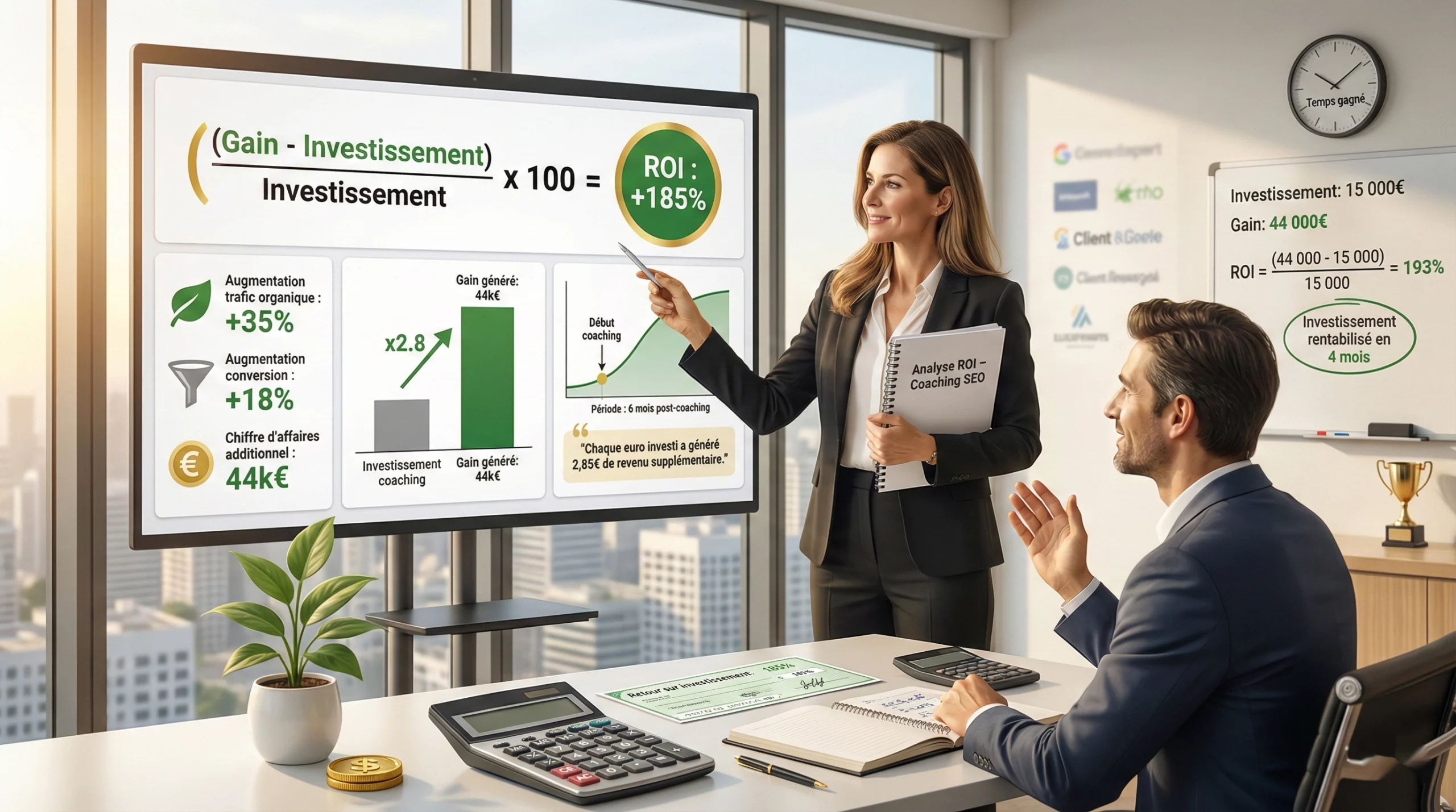 Qu'est ce que le Coaching SEO : Retour sur investissement